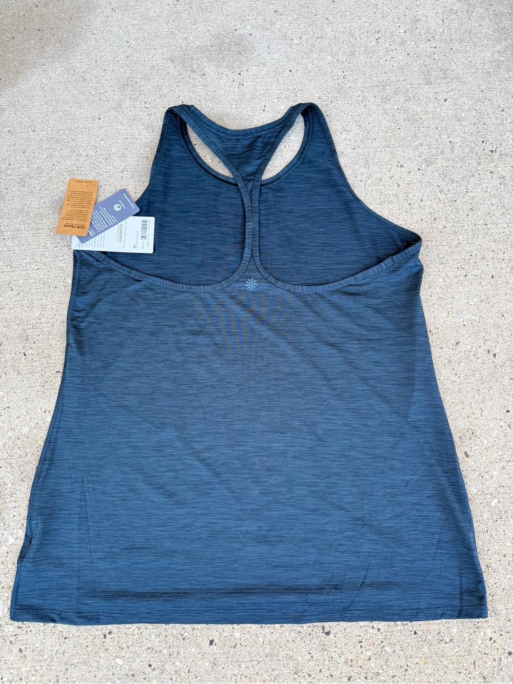 Athleta Women's Dark Blue Racerback Tank Top Sz XL NWT